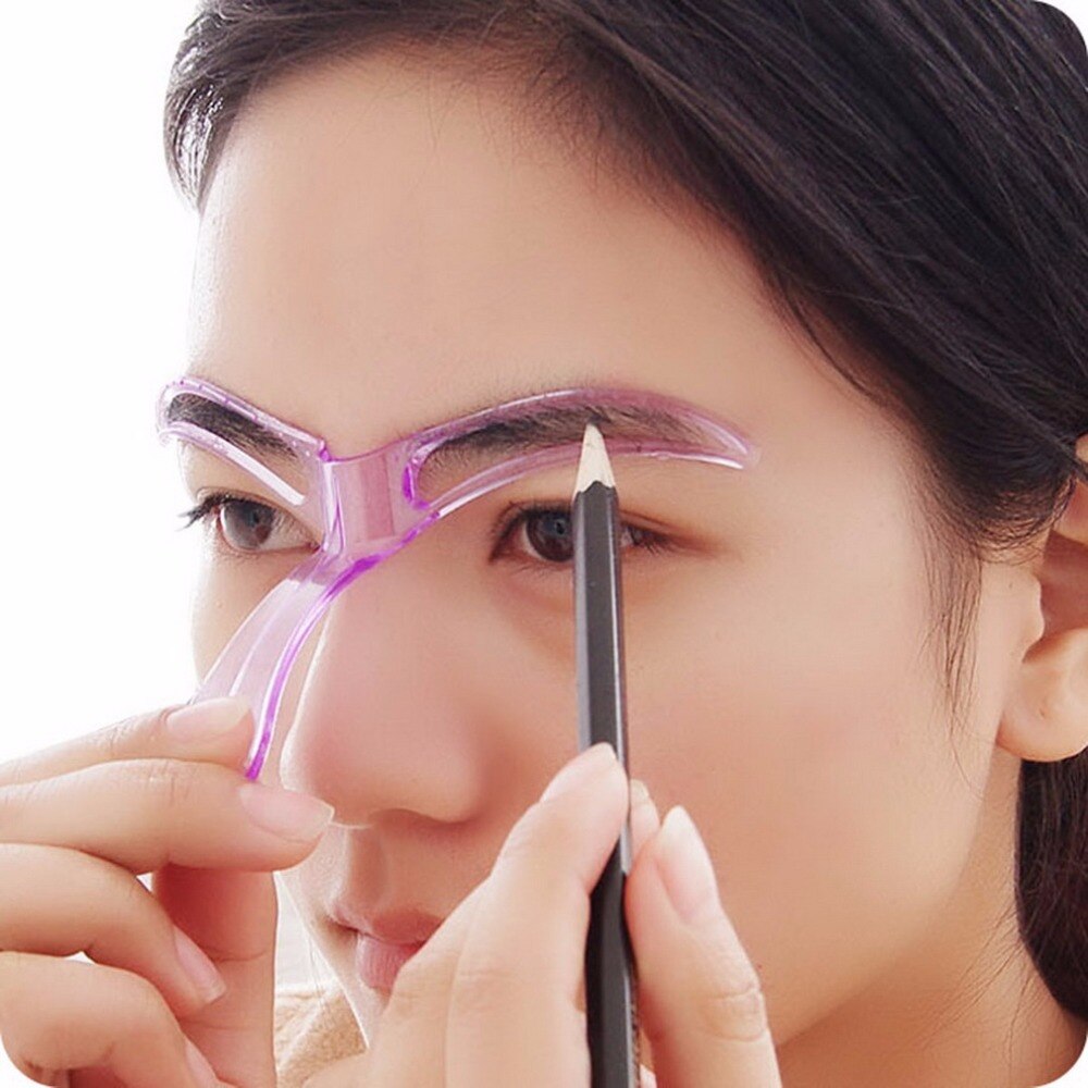 Eyebrow Template Stencil Grooming Shaping Helper DIY Makeup Tool Beauty Make up Kit Reusable Eyebrow Drawing Guide Template - ebowsos