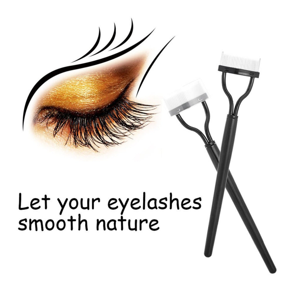 Eyelash Brush Make up Mascara Guide Applicator Eyelash Comb Eyebrow Brush Curler Essential Tools for Girls Ladies - ebowsos