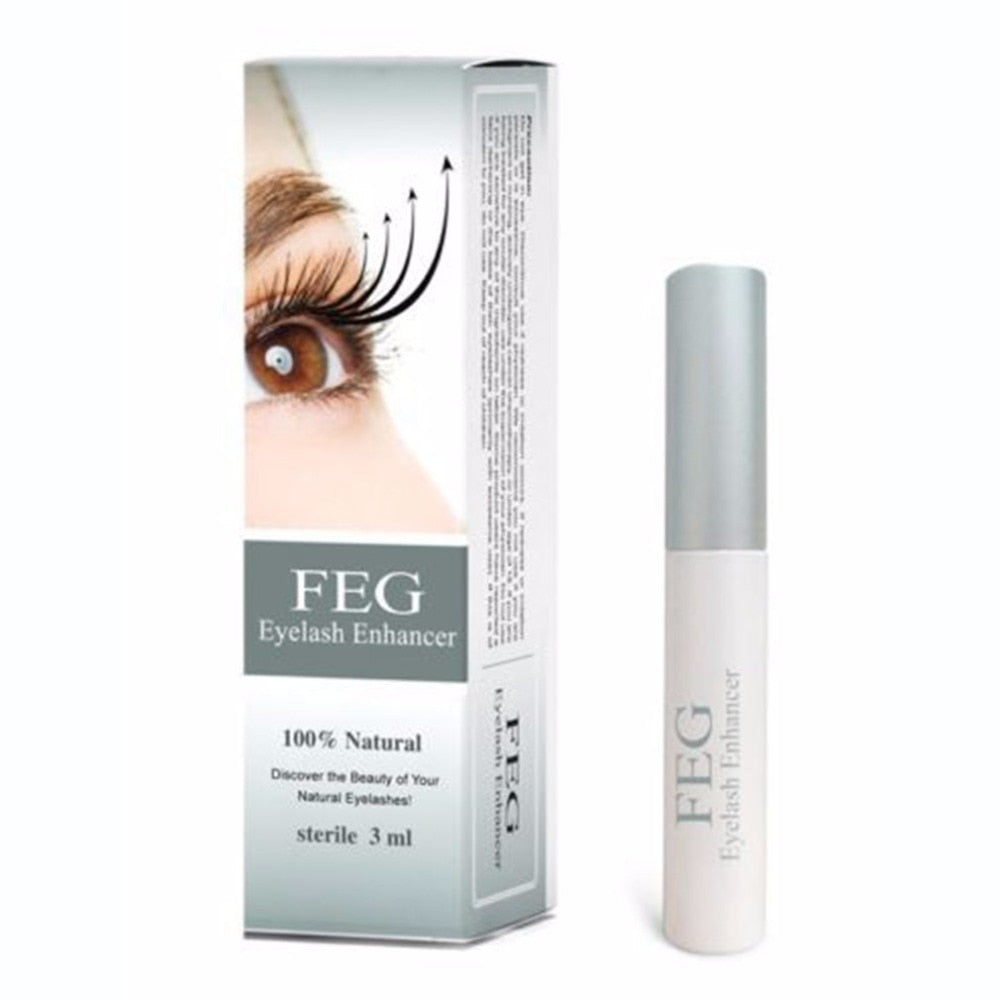 FEG 3ML Portable Women Eyelash Growth Liquid Natural Chinese Herbal Formula Eyelash Enhancer Longer Thicker Liquid Makeup Tool - ebowsos