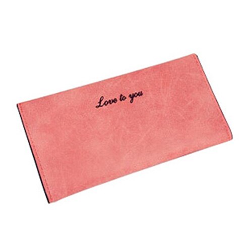 1 Black Scrub lady long retro thin with "Love to you" words wallet card size about: 19 * 9 * 1cm - ebowsos
