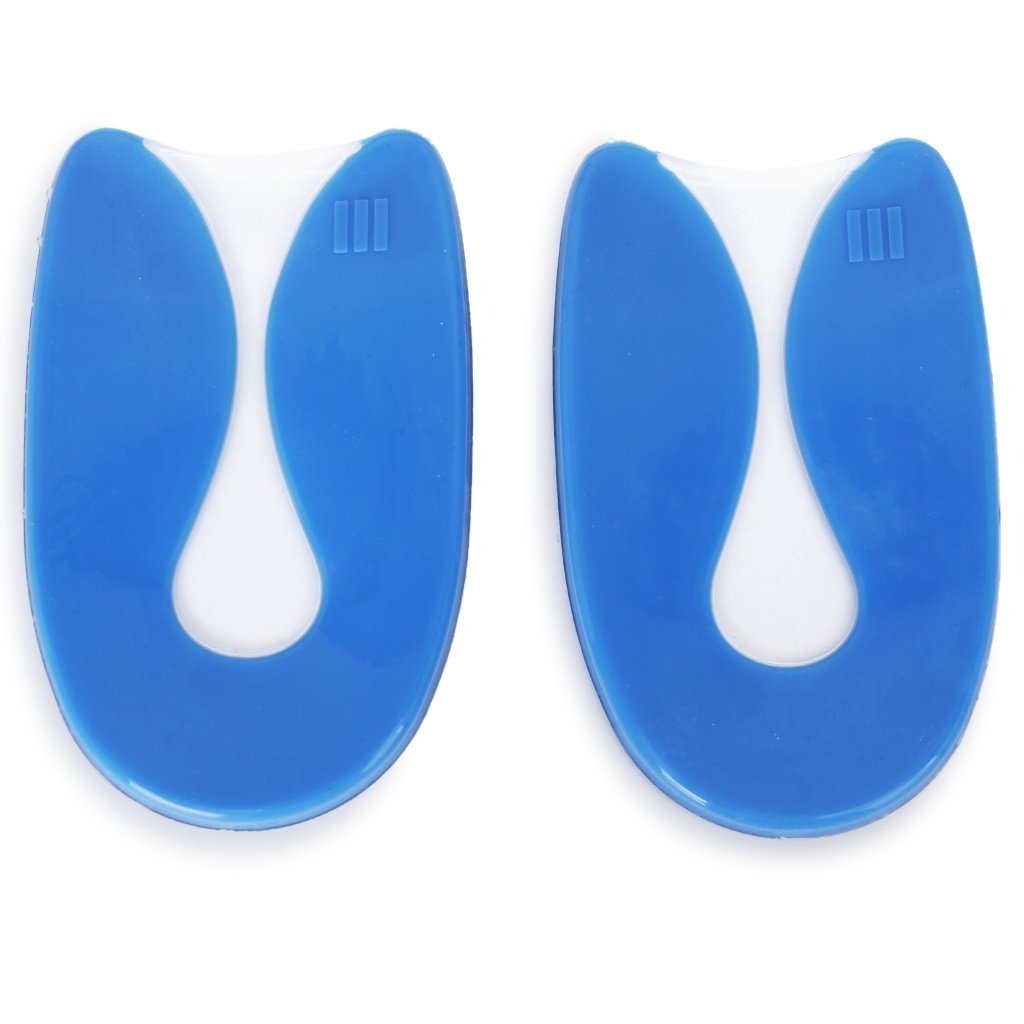 1 pair U-shaped Silicone Gel Heel Pain Relieving Forehead Pad - ebowsos