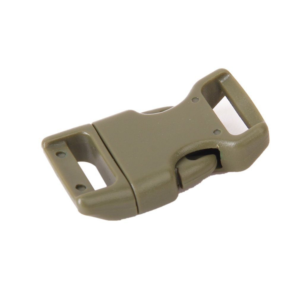 10pcs 5/8" Side Release Plastic Buckles for 0.6" Webbing Straps Army Green - ebowsos