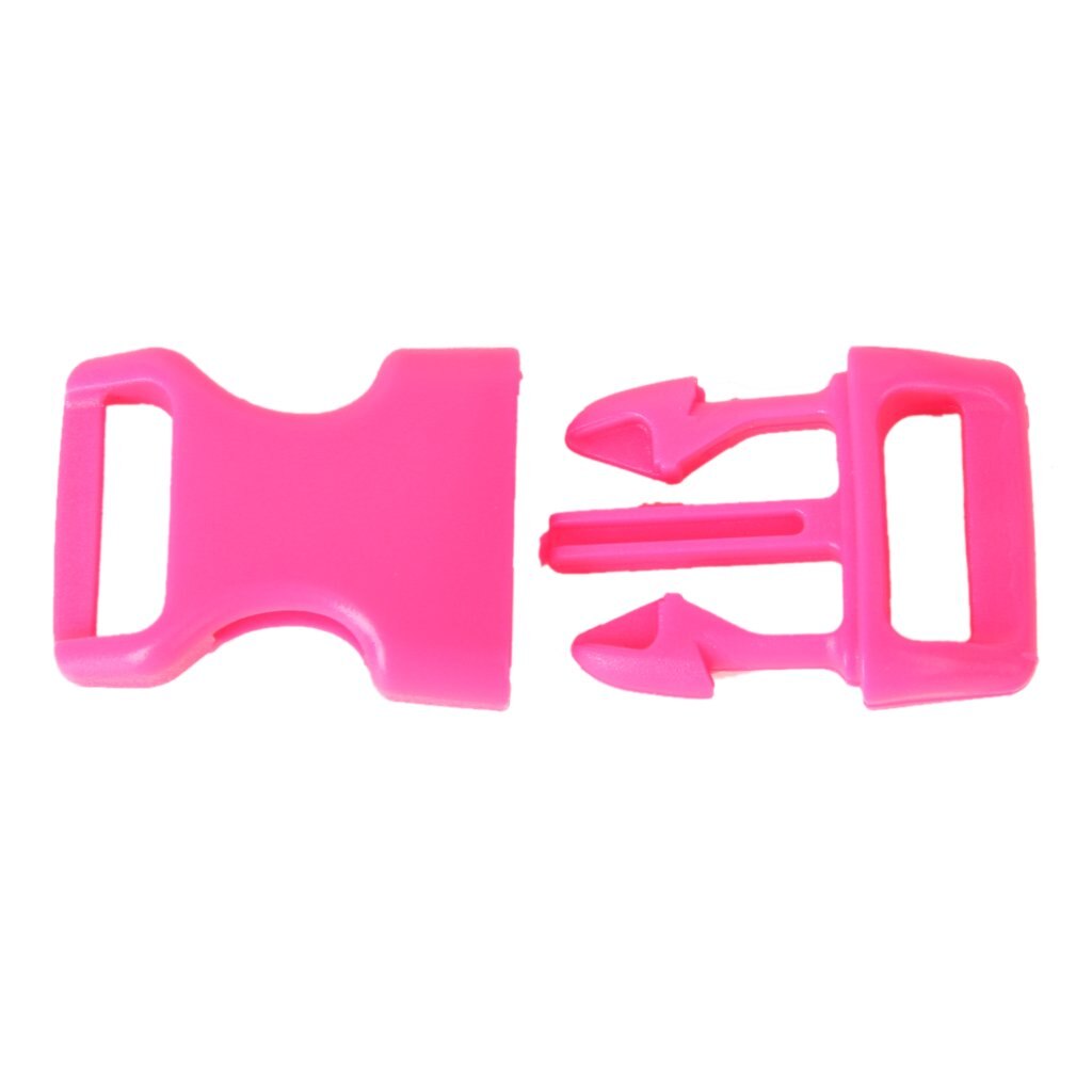 10pcs 5/8" Side Release Plastic Buckles for 0.6" Webbing Straps Deep Pink - ebowsos