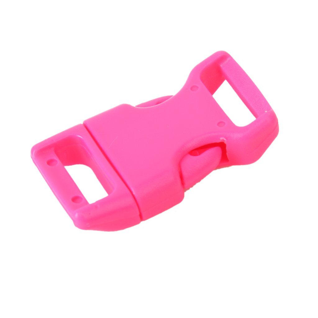 10pcs 5/8" Side Release Plastic Buckles for 0.6" Webbing Straps Deep Pink - ebowsos