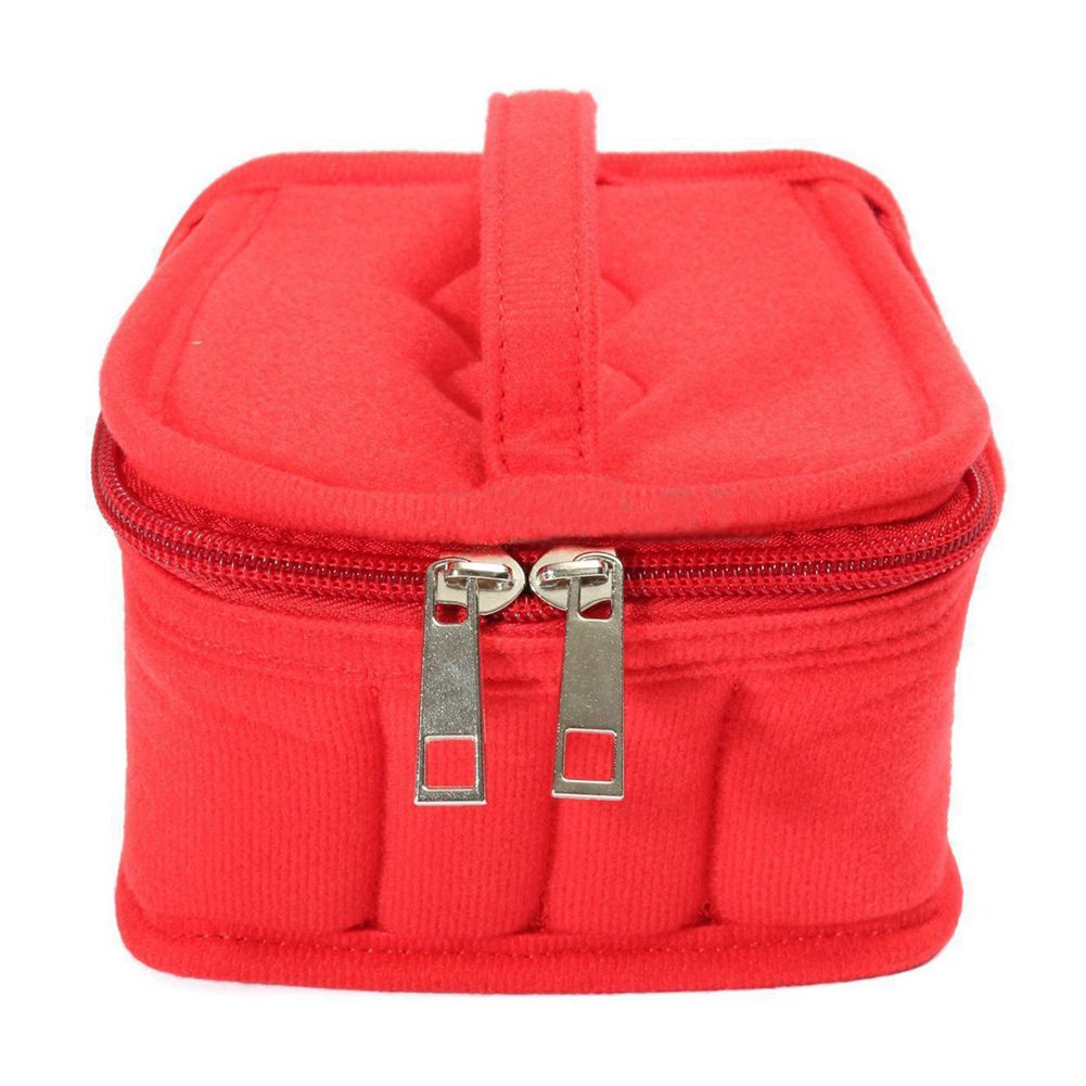 16 Bottles Essential Oil Carrying Portable Travel Holder Case Bag 5/10/15ml red - ebowsos