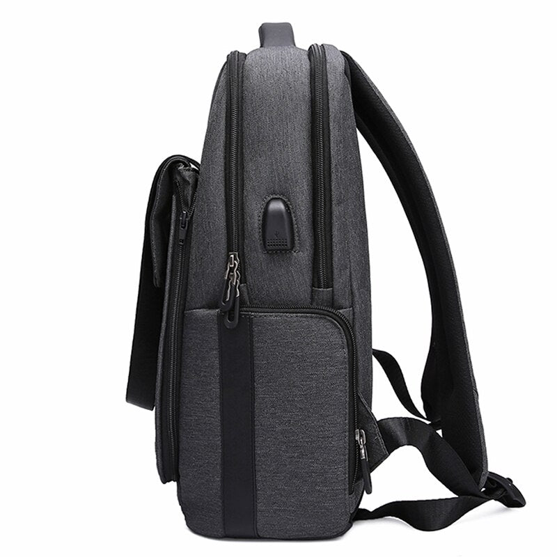 17.7 inch Anti Theft Backpack USB Charging Travel Backpack Multi-function Business Bag Detachable Bag - ebowsos