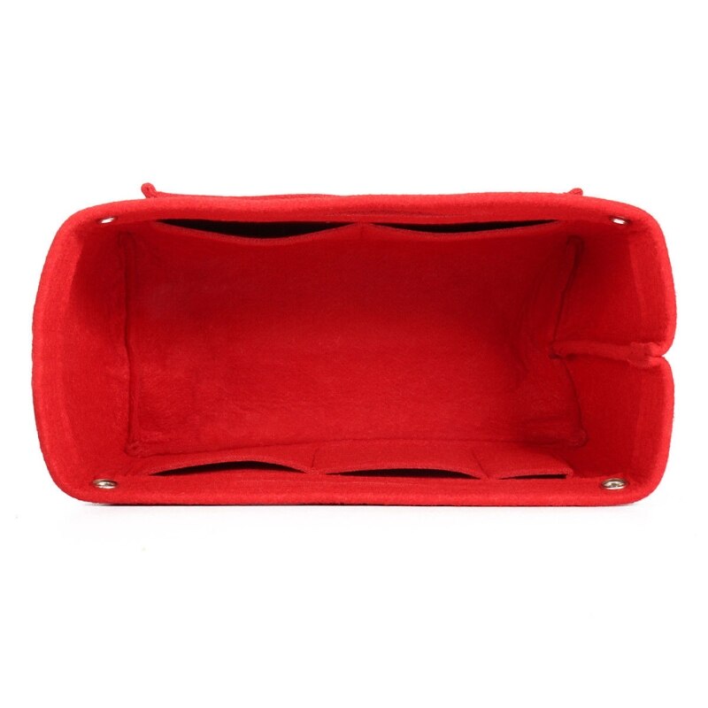 1Pc Multifunction Handbag Cosmetic Organizer Purse Insert Bag Felt Fabric Storage Pouch - ebowsos