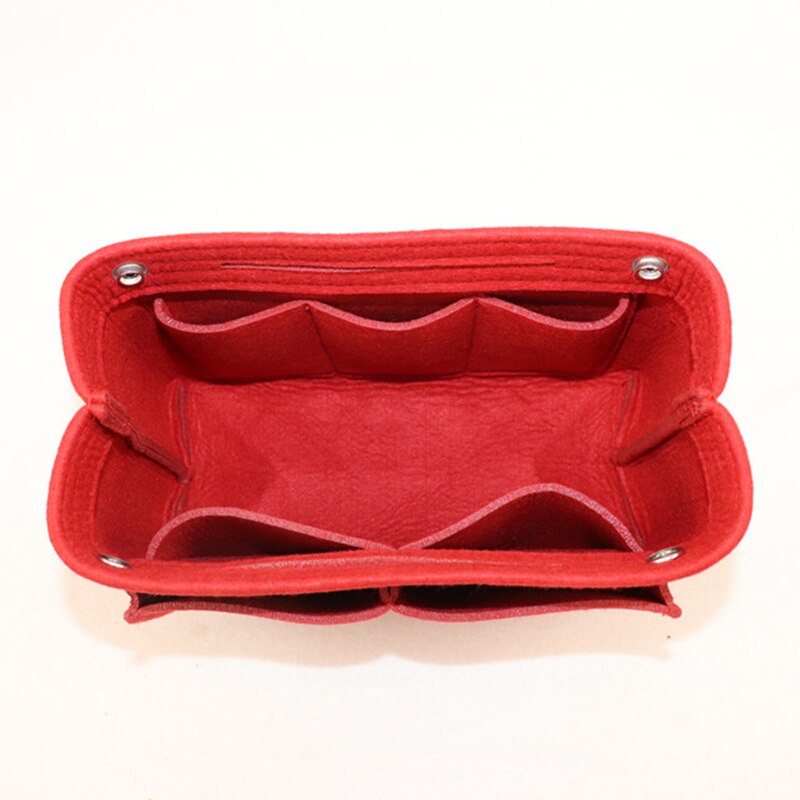 1Pc Multifunction Handbag Cosmetic Organizer Purse Insert Bag Felt Fabric Storage Pouch - ebowsos