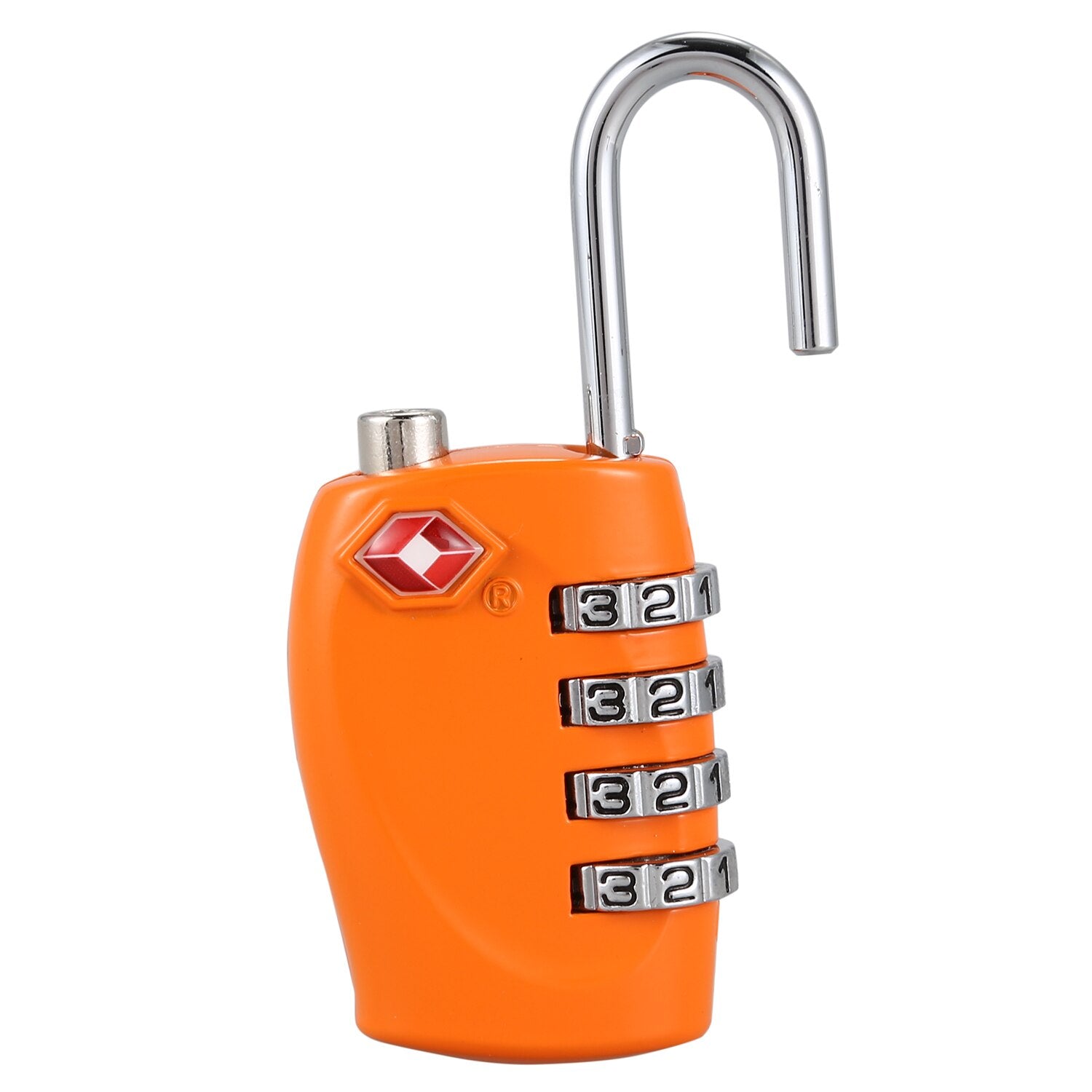 2 padlock with 4-digit TSA code for bags and orange bags - ebowsos