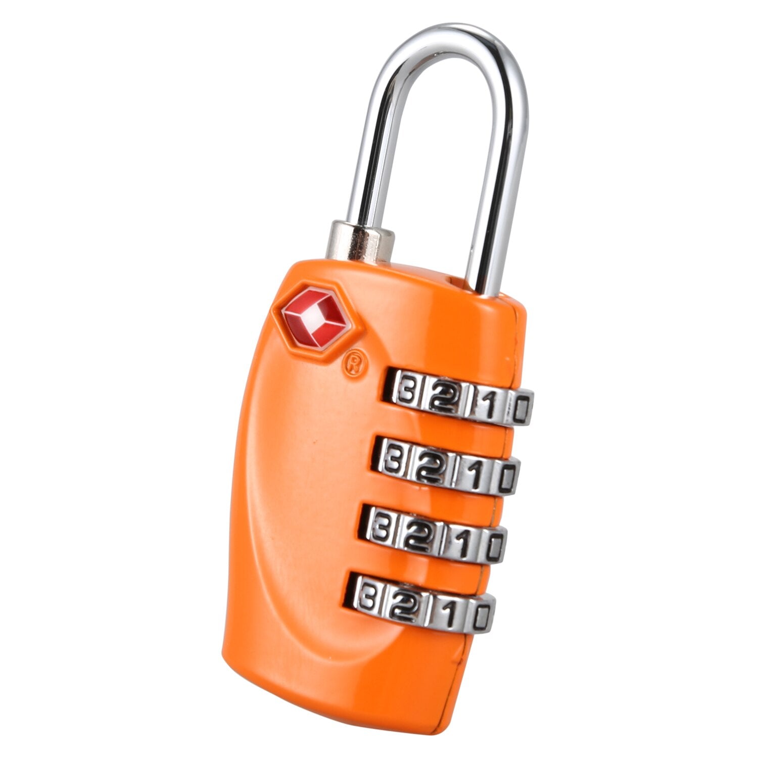 2 padlock with 4-digit TSA code for bags and orange bags - ebowsos