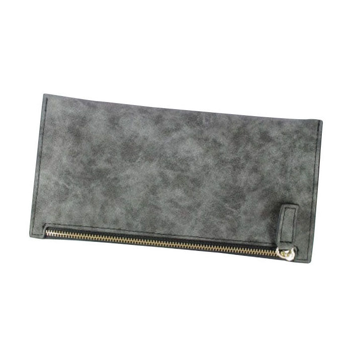 2016 New Long Style Letter Nubuck women wallets Female Lovely wallet card holder coin purse Holders(Dark Gray) - ebowsos