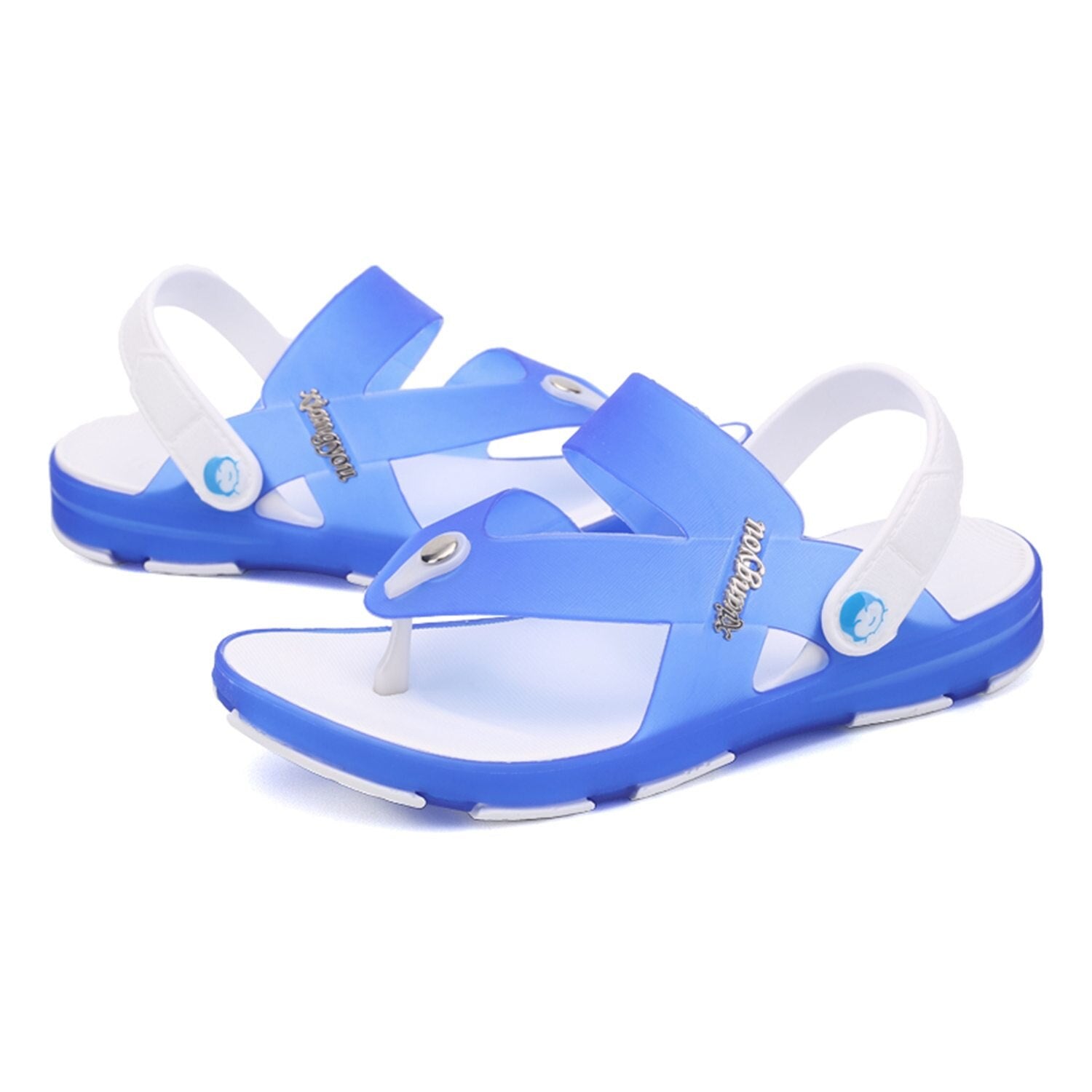 2018 new Flops Summer Fashion Sandals Men's New Style Rubber Soft Shoes Home Outdoor Sports Beach Men's Slippers Massage - ebowsos