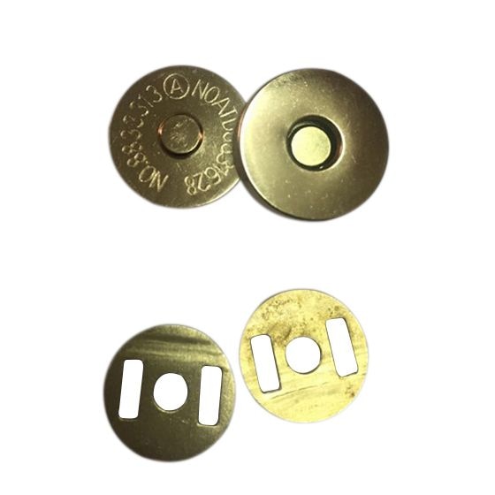 24 Sets Magnetic Button Clasp Snaps - Purses, Bags, Clothes - No Tools Required - size:18mm Bronze - ebowsos