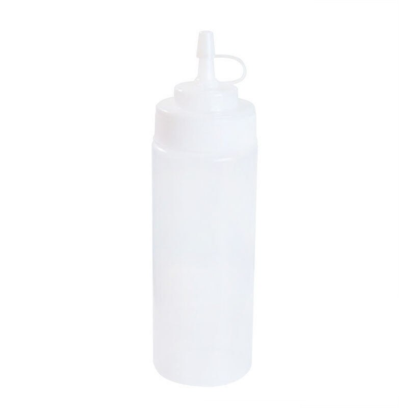 24oz Plastic Squeeze Sauce bottle Dispenser Cap Condiment Oil Ketchup 1Pc-white - ebowsos