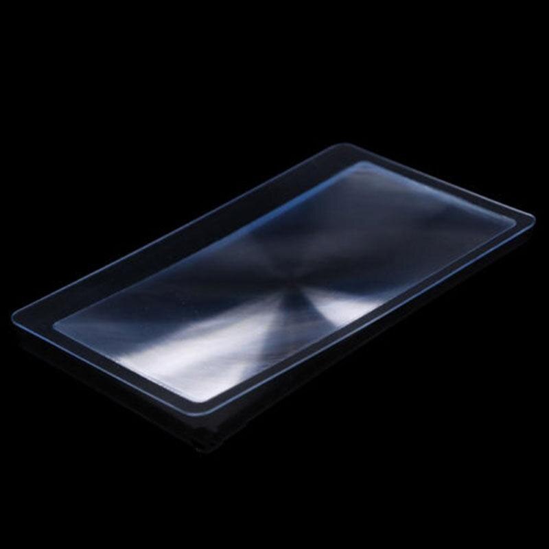 3 X Magnifier Magnification Magnifying Fresnel Pocket Credit Card Size Transparent magnifying glass - ebowsos