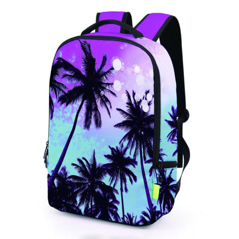 3D Saddle Bag Backpack Unisex Backpack Student Backpack Student Backpack (Coconut), purple - ebowsos