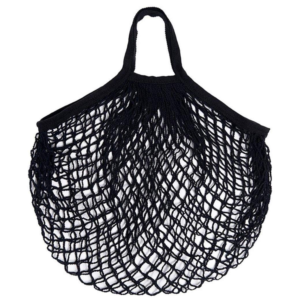 4 Pack Reusable Mesh Net Market String Bag Organizer (Multipurpose, Portable Shopping Tote Handbag) for Grocery Shopping - ebowsos