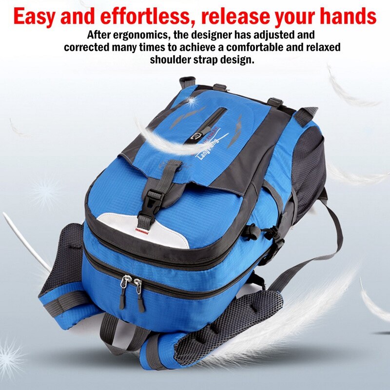 40L Outdoor Sports Climbing Mountaineering Backpack Travel Waterproof Cover Bike Bags - ebowsos