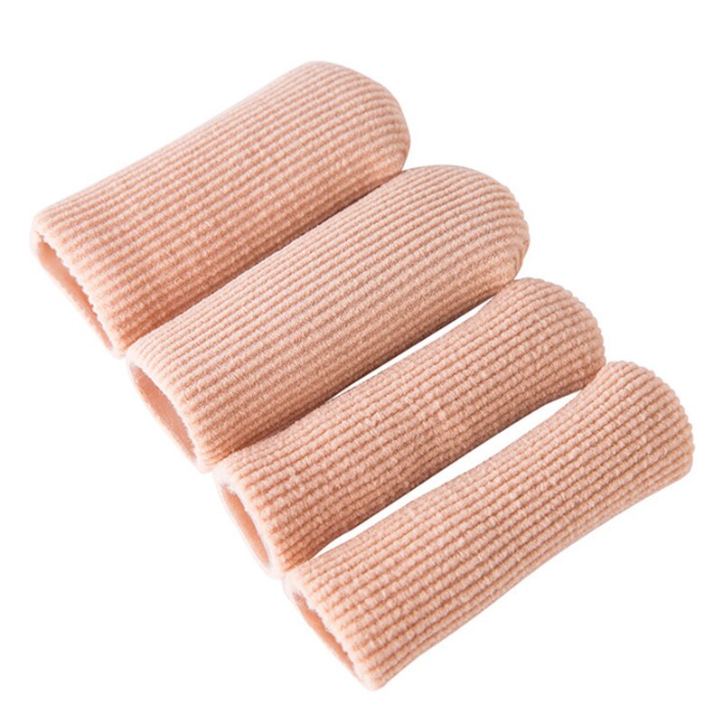 4Pcs Silicone Stretched Cuttable Tube Moisturizing Protector Toe Cap Sleeves Toe Separators Finger Protector for Callus C - ebowsos