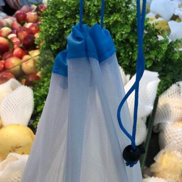 5 Pcs set non-woven Shopping Bags Eco-friendly Reusable Shopper Bag Recycle Shopping Bags String Storage Grocery Bag Food - ebowsos