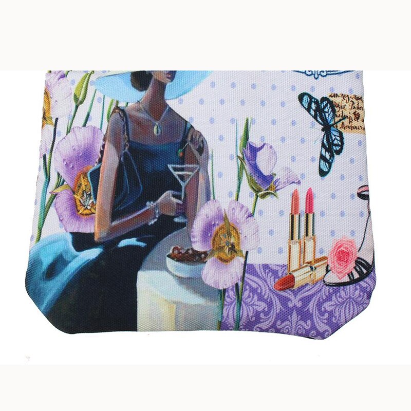 5 colors Women Messenger Vintage Canvas Printing Small Satchel Shoulder European Style Girls Handbag Lady Crossbody Bag - ebowsos