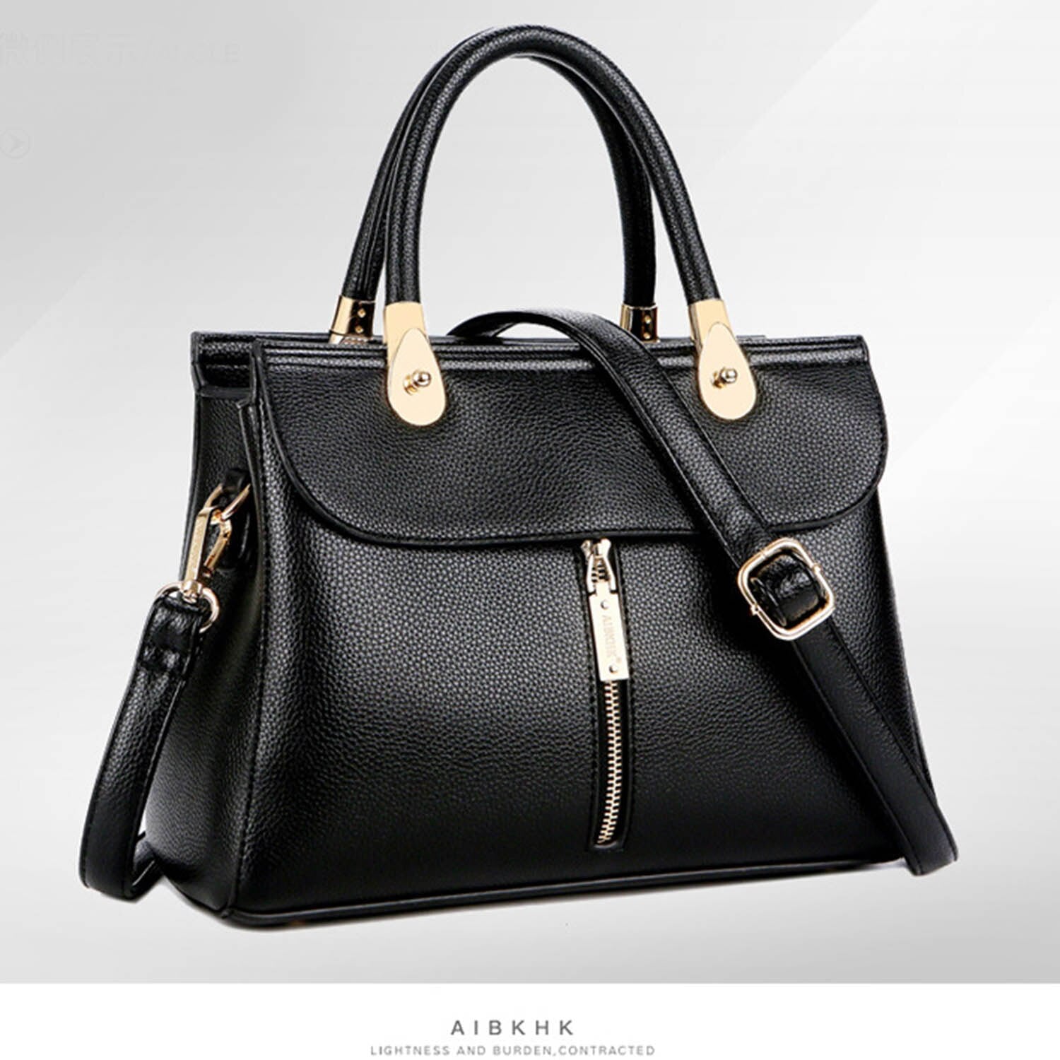 Aibkhk Fashion Women Handbags European Design Split Leather Lady Shoulder Bags Female Girl Brand Luxury Crossbody Bag - ebowsos