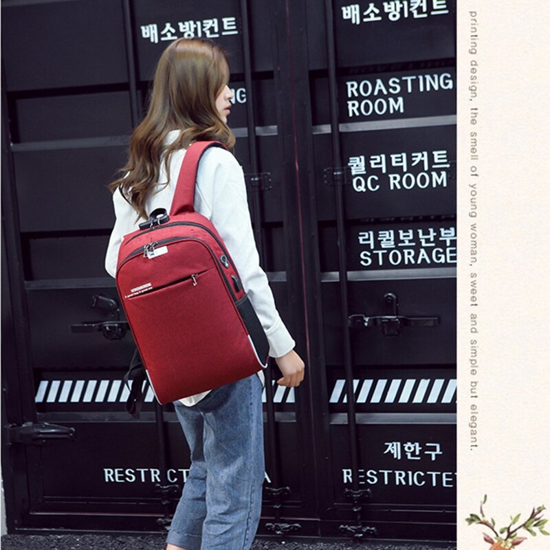 Anti Theft Men Laptop Backpacks Waterproof Usb Charging Backpack Male Business Travel Bag Leisure Bag - ebowsos