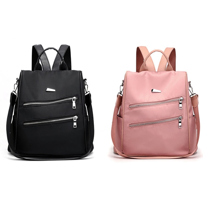 Anti-Theft Nylon Backpack Female Designer School Bags For Teenager Girl Waterproof Travel Backpack Women Bag Pack - ebowsos