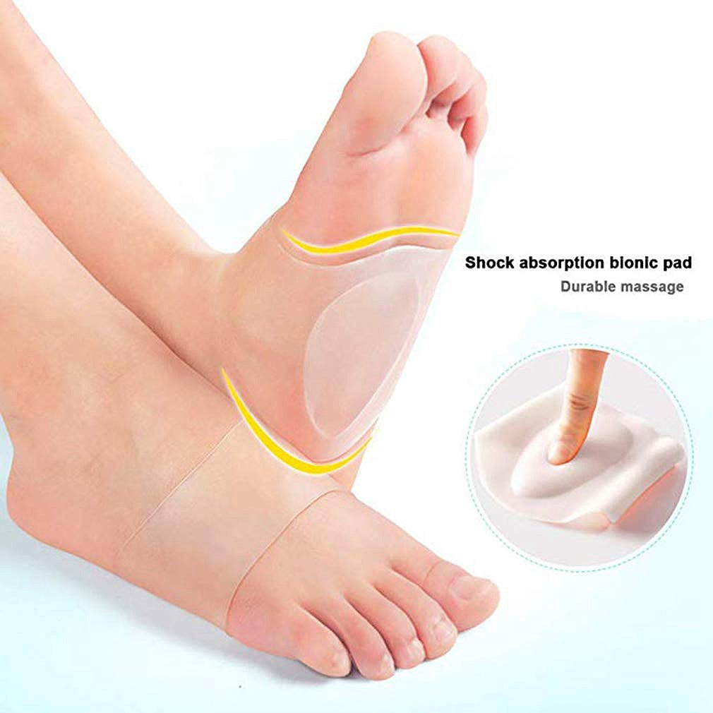 Arch Supported Soft Arch Supports Insoles Pad For Flat Foot Plantar Fasciitis Pain Relief Shoe Pads - ebowsos