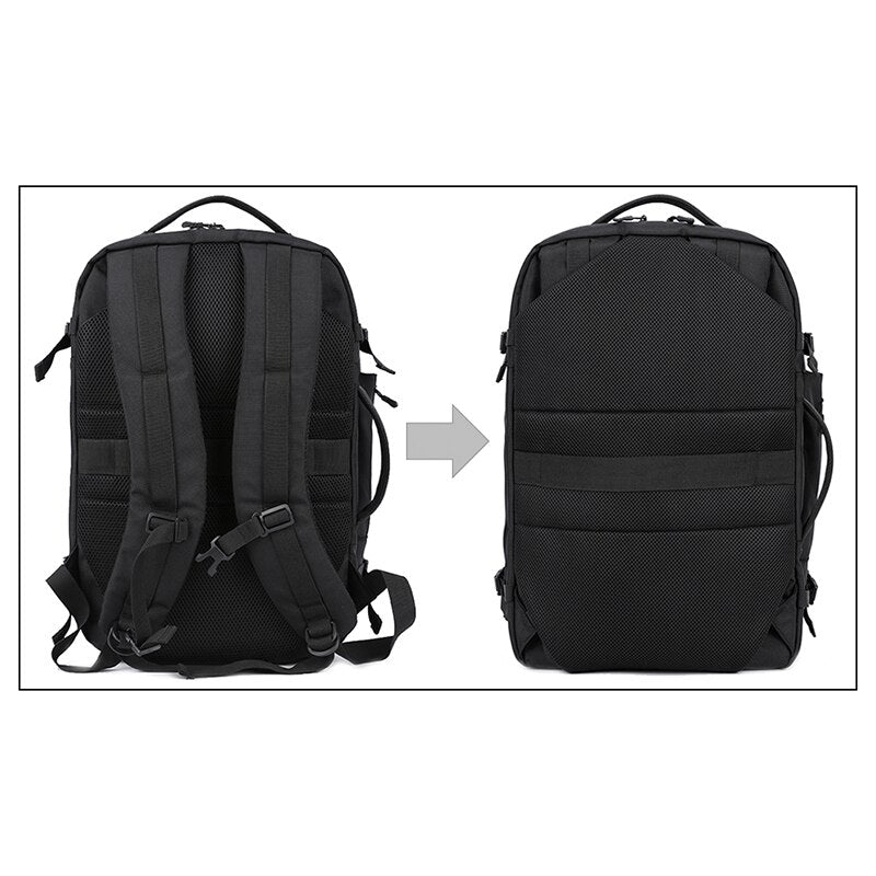 Arctic Hunter Two-Shoulder Large-Capacity Backpack Men'S Bag Water-Repellent Dual-Use Computer Bag Travel Registration Ba - ebowsos