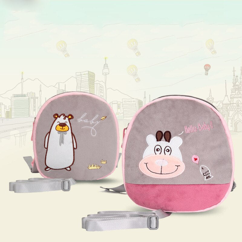 BEST BABY Children'S Cartoon Anti-Lost Backpack Baby Traction Rope Mini Backpack Anti-Lost Slip Baby Rope - ebowsos