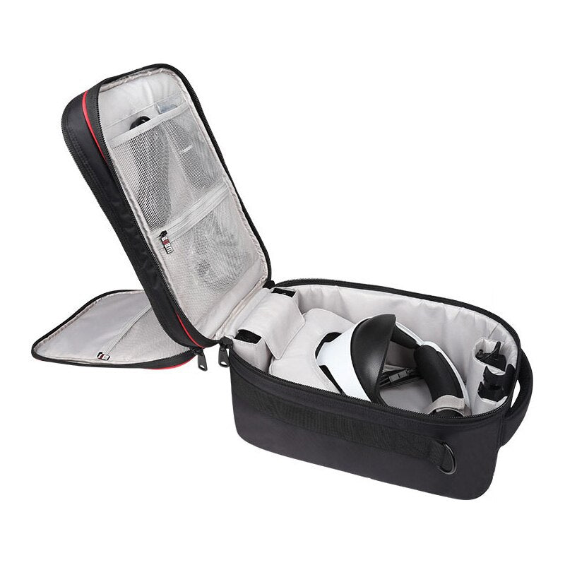 BUBM Professional digital storage Case for Sony psvr VR goggles for data cable USB hard disk Waterproof Shoulder Bag Blac - ebowsos