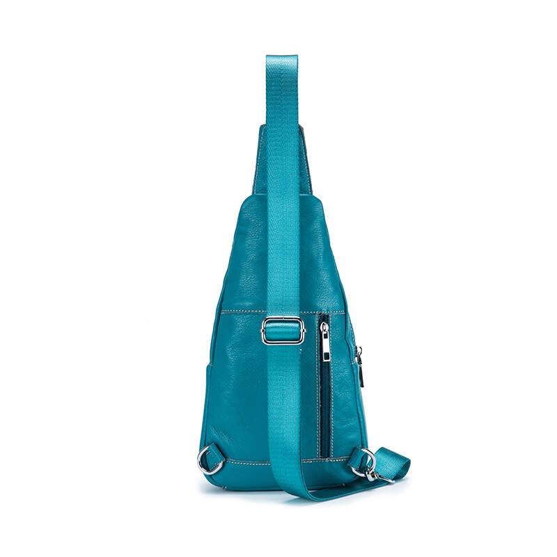 BULLCAPTAIN Crossbody Bags for Women Messenger Chest Bag Packs Casual Bag Genuine Leather Single Shoulder Strap Pack - ebowsos