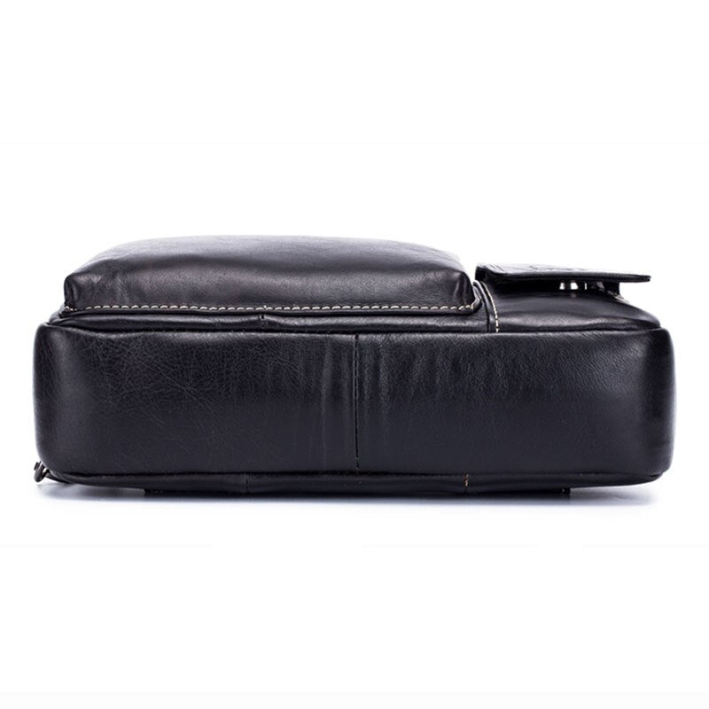 BULLCAPTAIN Genuine Leather malle Waist Packs Fanny Pack Phone Belt bag Pouch Bum Hip Bag Belt Pack - ebowsos