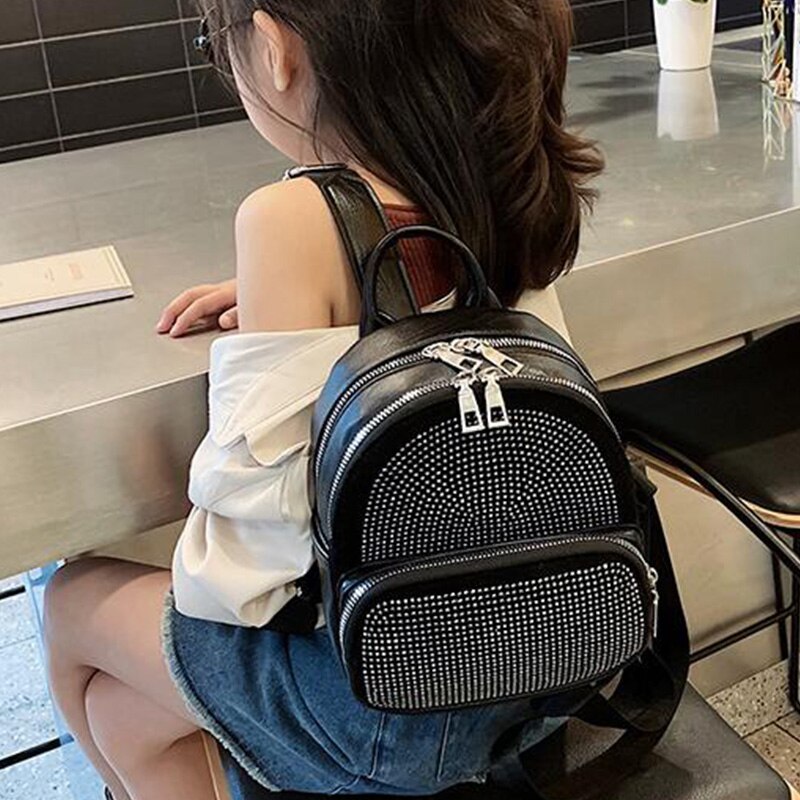 Backpack Fashion Dip Diamond Parent-Child Backpack - ebowsos