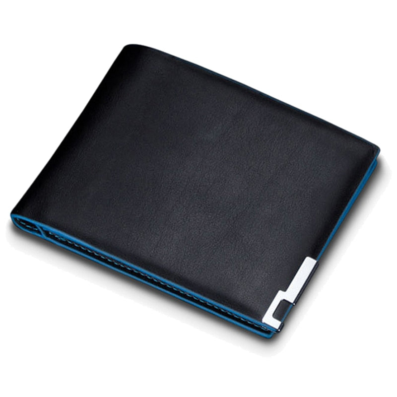 Baellerry Top quality thin wallet men wallet Black - ebowsos