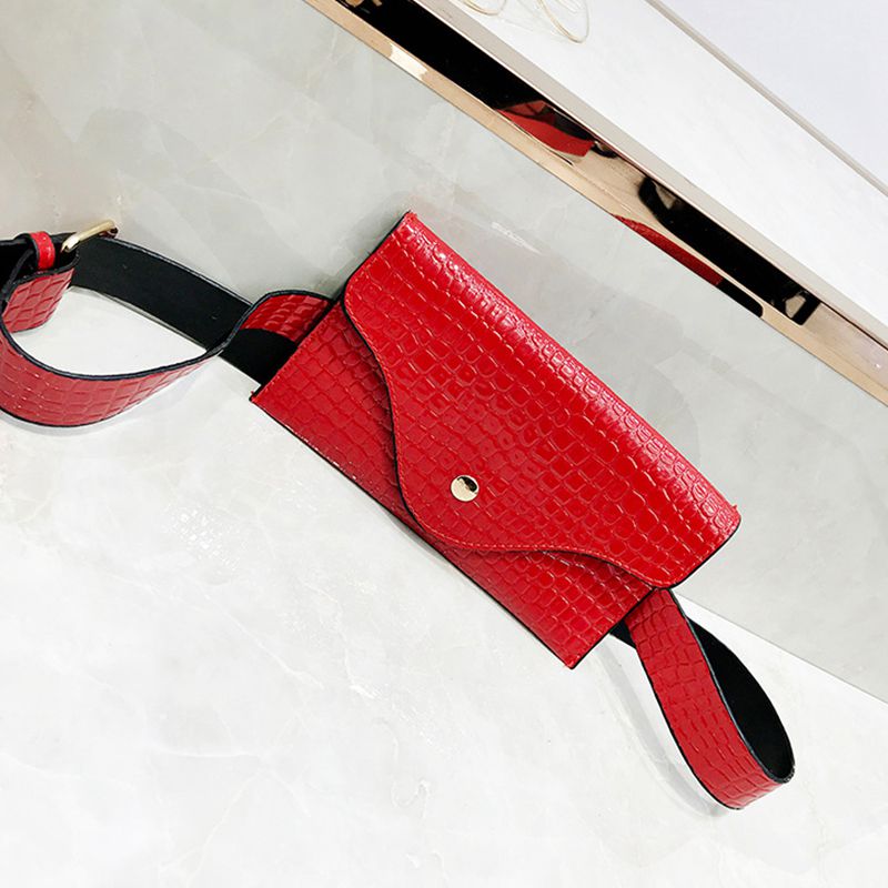 Belt Bag Women PU Leather Waist Pack Wallet Handbag Small Purse Phone Pouch - ebowsos