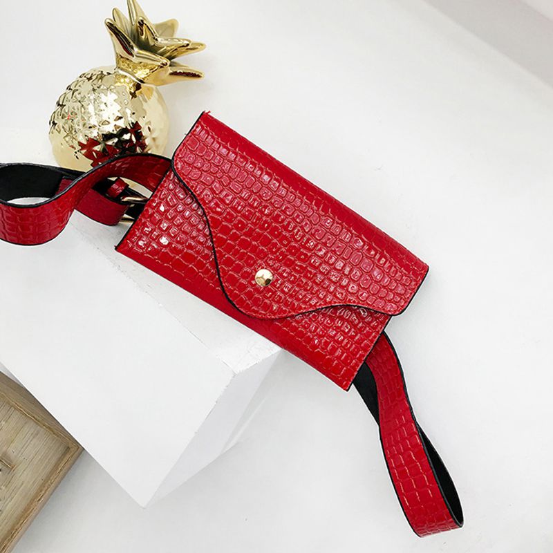 Belt Bag Women PU Leather Waist Pack Wallet Handbag Small Purse Phone Pouch - ebowsos
