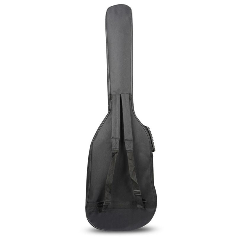 Black Waterproof Double Straps Bass Backpack Gig Bag Case for Electric Bass Guitar 5mm Thickness Sponge Padded - ebowsos