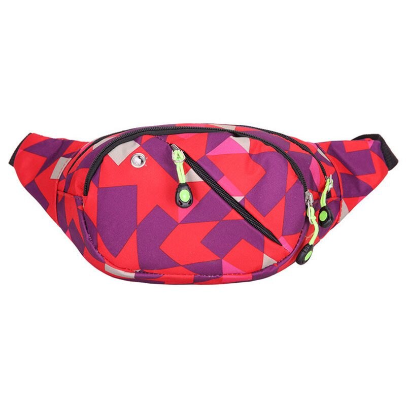 Camouflage pattern leisure  male version of the wave of tide women  multi - functional waist bag - ebowsos