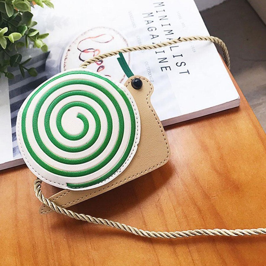 Cartoon Snail Cute Children'S Shoulder Bag Personality Wild Purse Mini Accessories Bag - ebowsos