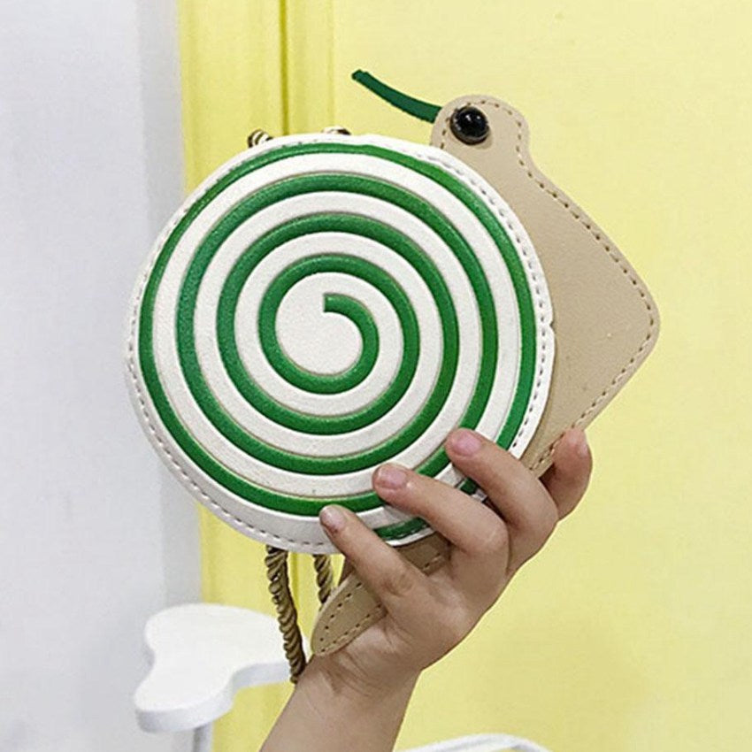 Cartoon Snail Cute Children'S Shoulder Bag Personality Wild Purse Mini Accessories Bag - ebowsos