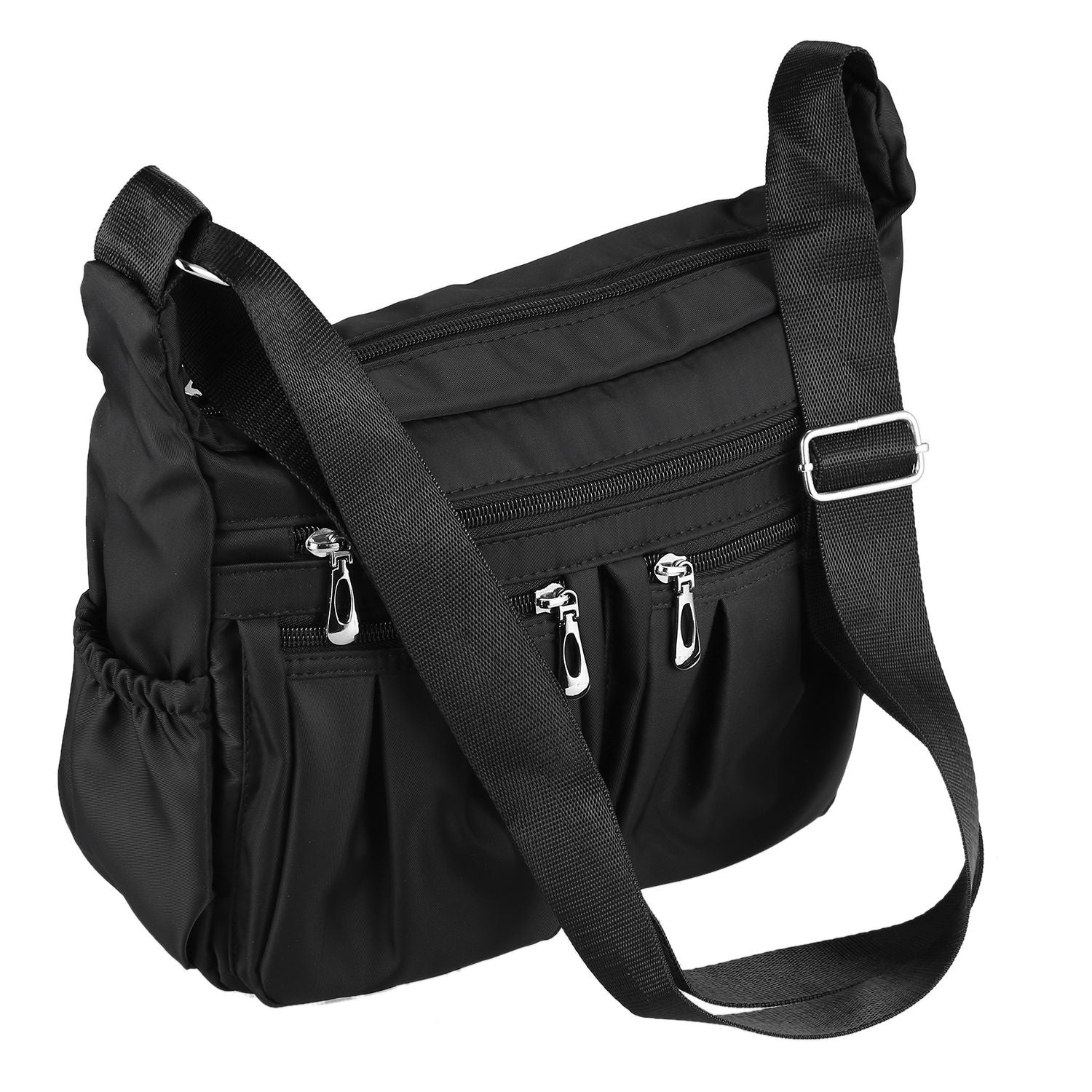 Casual Nylon Bag Shoulder Bags Messenger Multilayer Bag Waterproof Nylon Lady Mom Casual Handbag - ebowsos