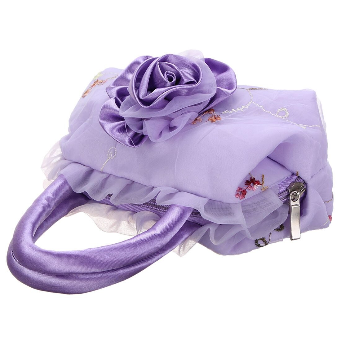 Children Flower Bag Handbag Purse Fashion Gift Clutch Purse Tote, Pink - ebowsos