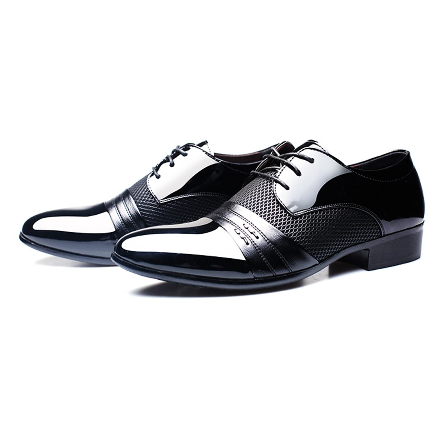 Classical Fashion Wedding Flats Shoes Men Dress Luxury Men'S Business Oxfords Casual Shoe Black / Brown Leather Derby Sho - ebowsos