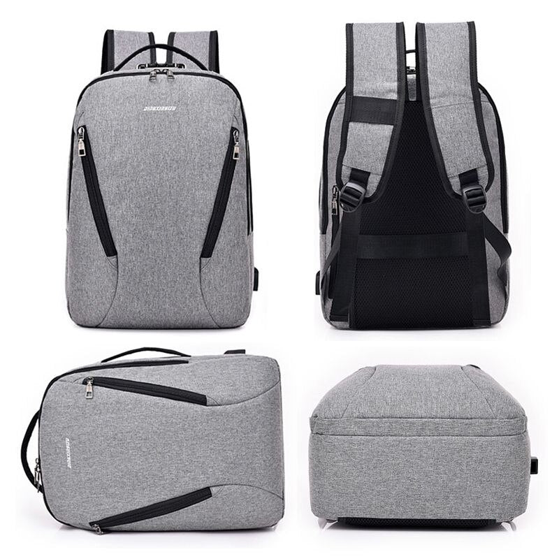 DINGXINYIZU Neutral Casual Fashion Laptop Bag USB Port and Headphone Jack - ebowsos
