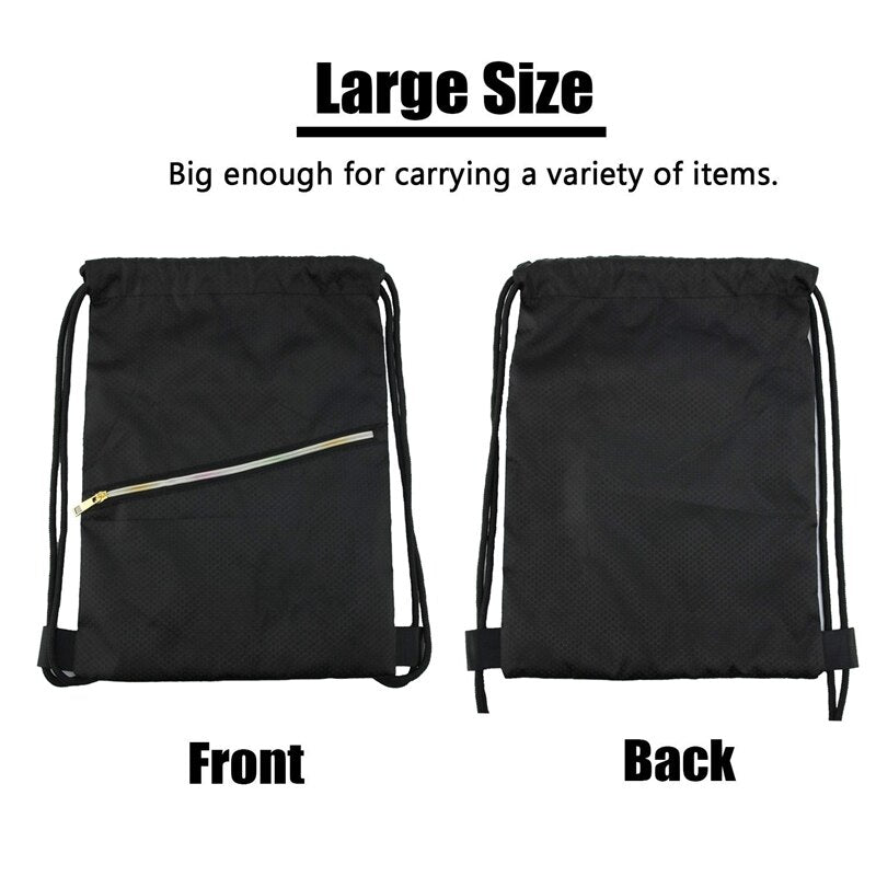 Fashion Drawstring Bags Women Men Travel Storage Package Functional Backpack Backpack Drawstring Bag Gift Pouch - ebowsos