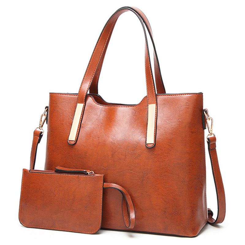 Fashion Leather Composite Bag Famous Women Bag Female Handbags Luxury Bags For Women Shoulder Bag - ebowsos