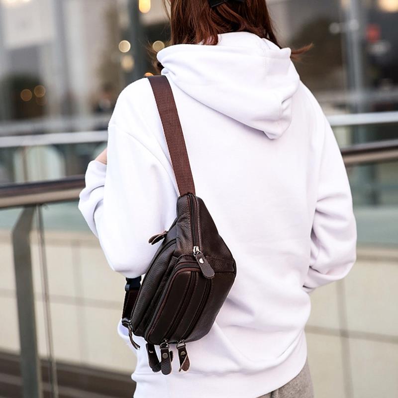 Fashion Men PU Fanny Bag For Phone Pouch Male Leather Messenger Bags Pack Male Women Travel Waist Bag Men - ebowsos