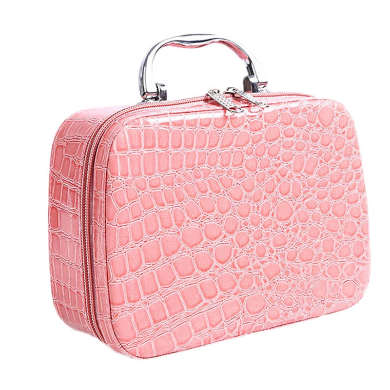 Fashion Woman Makeup Case Cosmetic Bag Travel Organizer Beauty Box Medicine Stationery Cosmetics Holiday Gifts - ebowsos